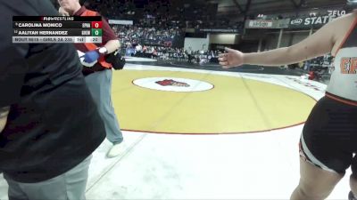 Girls 2A 235 lbs Cons. Round 5 - Aaliyah Hernandez, Grandview (Girls) vs Carolina Monico, Ephrata (Girls)
