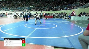 87 lbs Round Of 32 - Ashton Darnell, Claremore Wrestling Club vs Landon Dickey, Pawhuska