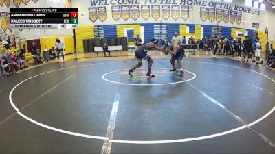 150 lbs Semifinals (8 Team) - Kaleeb Tribbett, George Jenkins vs Armand Williams, South Dade