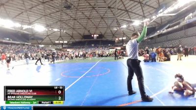 53 lbs Cons. Round 3 - Bear Holloway, Ascend Wrestling Academy vs Fred Arnold Vi, Mt Spokane Wrestling Club