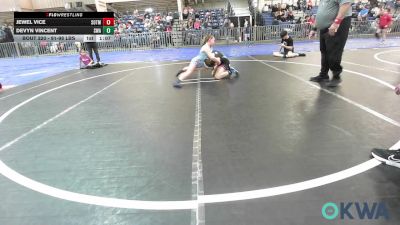 91-98 lbs Quarterfinal - Jewel Vice, Sisters On The Mat Littles vs Devyn Vincent, Shelton Wrestling Academy