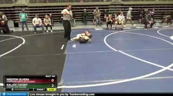 42 lbs Cons. Semi - Kallen Causey, Canyon View Falcons vs Weston Olvera, Sanderson Wrestling Academy