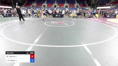 126 lbs Rnd Of 64 - Michael Ciancio, WI vs Cole Speer, OH