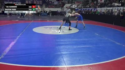 7A 113 lbs Quarterfinal - Eli Sanders, Smiths Station Hs vs Dalton Todd, Tuscaloosa County