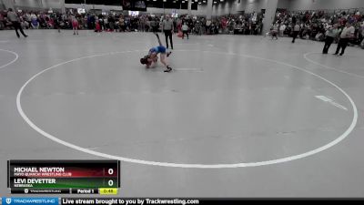 96 lbs Champ. Round 1 - Michael Newton, Mayo Quanchi Wrestling Club vs Levi DeVetter, Nebraska