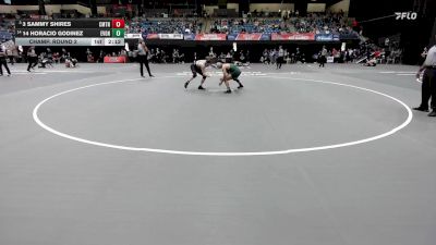141 lbs Champ. Round 2 - 3 Sammy Shires, Cumberland vs 14 Horacio Godinez, Evergreen