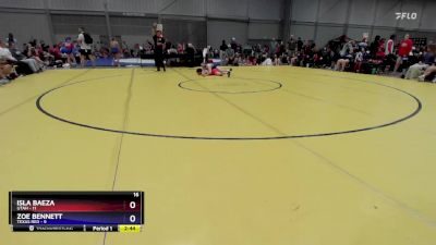 130 lbs Round 2 (8 Team) - Isla Baeza, Utah vs Zoe Bennett, Texas Red