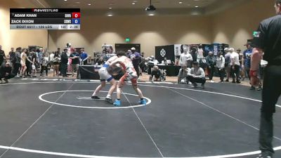 126 lbs Champ. Rd Of 16 - Adam Khan, Savage vs Zack Dixon, South Side Wrestling Club