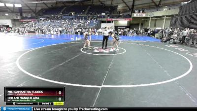 108 lbs Quarterfinal - Leilani Nanquilada, Mat Demon Wrestling Club vs Mili Samantha Flores, Othello Wrestling Club