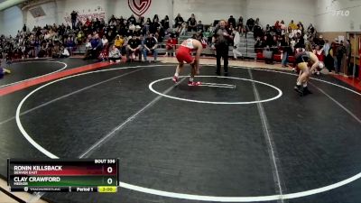 144 lbs Champ. Round 2 - Clay Crawford, Meeker vs Ronin Killsback, Denver East