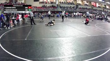 90 lbs Cons. Round 2 - Landon Orta, East Butler Wrestling Club vs Bastian Brack, Wrestling With Character