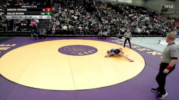 5A 145 lbs Semifinal - Dakota Frogge, Wasatch vs Hallie Myers, Fremont