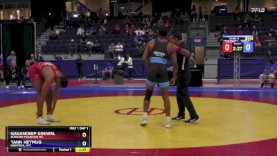 74 kg Semifinal - Gagandeep Grewal, Burnaby Mountain WC vs Yann Heymug, Montreal NTC