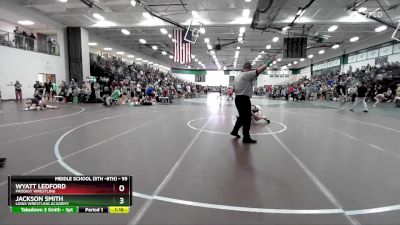 95 lbs Semifinal - Jackson Smith, Lions Wrestling Academy vs Wyatt Ledford, Prodigy Wrestling