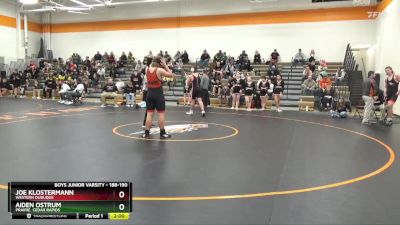 188-190 lbs Round 2 - Aiden Ostrum, Prairie, Cedar Rapids vs Joe Klostermann, Western Dubuque