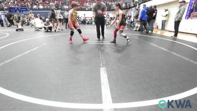 85 lbs Quarterfinal - Jaidyn Wilson, Mustang Bronco Wrestling Club vs Jacob Bohannan, Duncan Demons