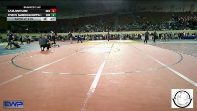 68 lbs Consi Of 8 #2 - Axel Gothard, Union JH vs Rivers Tahdooahnippah, Elgin Wrestling