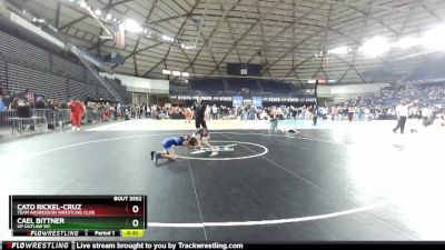 84 lbs Cons. Semi - Cael Bittner, UP Outlaw WC vs Cato Rickel-Cruz, Team Aggression Wrestling Club