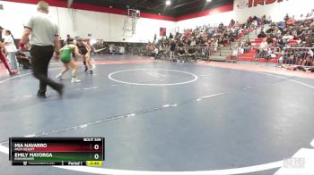 100 lbs Cons. Round 3 - Emily Mayorga, Eisenhower vs Mia Navarro, Palm Desert