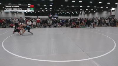 126 lbs Quarters - Landon Rosenthal, MWC Wrestling Academy vs Ayden Bergman, Immortal Athletics WC