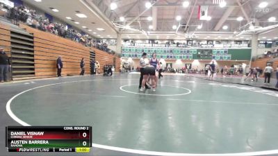 285 lbs Cons. Round 2 - Austen Barrera, Ramona vs Daniel Visnaw, Corona Senior