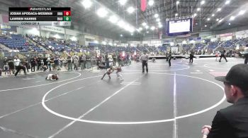 49 lbs Consi Of 4 - Josiah Apodaca-Mosman, Knights Youth Wrestling vs Lawsen Harris, Bald Eagle WC