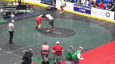 252 lbs Consi Of 16 #1 - Alden Johnson, Bentworth vs Ashton Clark, New Castle