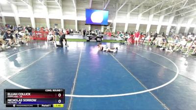 120 lbs Semis & 1st Wrestleback (8 Team) - Elijah Collick, Maryland vs Nicholas Sorrow, Michigan