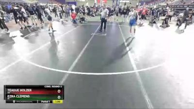 132 lbs Cons. Round 3 - Ezra Clemens, ID vs Teague Holzer, WI