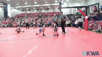 45 lbs Round Of 16 - Doyle Blaylock, Jacket Wrestling Club vs Olivia Hawes, Cowboy Wrestling Club