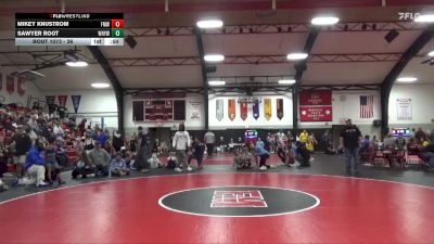 36 lbs 1st Place Match - Sawyer Root, West Hancock Youth Wrestling vs Mikey Knustrom, Fort Madison Wrestling