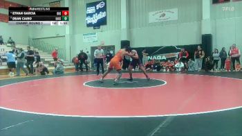 Boys 157 lbs Champ. Round 1 - Dean Cairo, Effingham-Atchison Co Community vs Ethan Garcia, Onaga