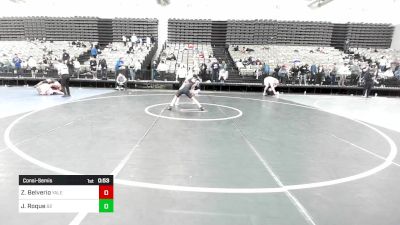 122-H lbs Consolation - Zachary Belverio, Yale Street vs Juan Roque, Barn Brothers