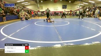 49 lbs Round Of 16 - Landry Eskridge, Bristow Youth Wrestling vs Hayden Gregory, Tulsa Blue T Panthers