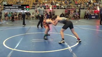 130 lbs Cons. Round 3 - John Freeman SE5, Unattached vs Gabriel Shoemaker SW4, West Liberty-Salem