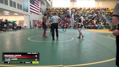 285 lbs Cons. Round 4 - Tyler Lower, CHIPPEWA vs Brandon Caesar, CLEVELAND HEIGHTS