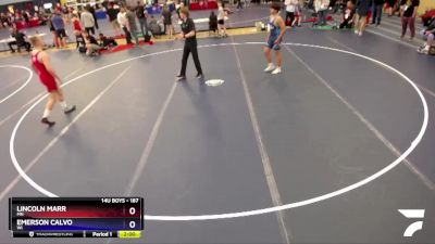 187 lbs Quarterfinal - Lincoln Marr, MN vs Emerson Calvo, WI