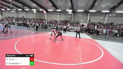 109 lbs Round Of 16 - Matthew Torres, Pikes Peak Warriors vs Damien YoungEagle, Stout Wrestling Academy