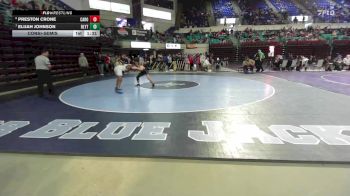 150 lbs Consolation - Preston Crone, Carolina Forest vs Elijah Johnson, Blythewood