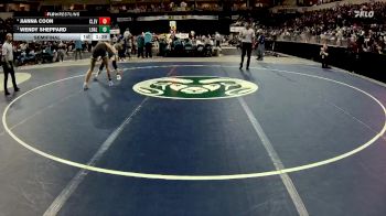 Girls 145 lbs Semifinal - Wendy Sheppard, Los Alamos vs Jianna Coon, Cleveland