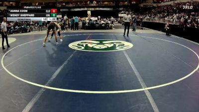 Girls 145 lbs Semifinal - Wendy Sheppard, Los Alamos vs Jianna Coon, Cleveland
