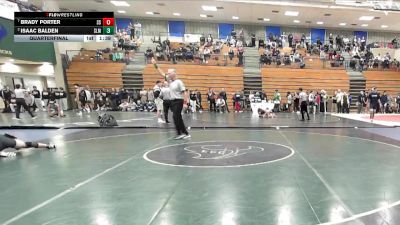 157 lbs Quarterfinal - Brady Porter, Spanish Springs vs Isaac Balden, Slam Academy