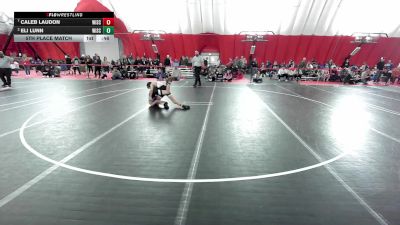 14U Boys - 105 lbs 5th Place Match - Eli Lunn, Wisconsin vs Caleb Laudon, Wisconsin