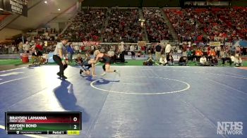 2A 113 lbs Champ. Round 1 - Brayden Lamanna, Priest River vs Hayden Bond, Bear Lake