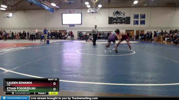 141 lbs Champ. Round 2 - Ethan Pogorzelski, Wisconsin-Whitewater vs ...