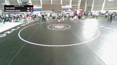 110 lbs Quarterfinal - Max Wood, Northside Wrestling Club vs Schaeffer Ashby, Wasatch Wrestling Club