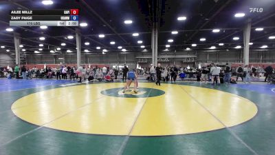 170 lbs Quarterfinal - Ailee Millz, Capital City Wrestling Club - GHSE vs Zady Paige, USAW Maine - GHSE
