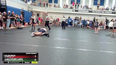 140 lbs Champ. Round 1 - Christopher Lopez, Colosseum Wrestling Club vs Caleb Brux, St. John WC