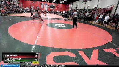 190 lbs Cons. Round 4 - Luigi D`Agostaro, Palatine (FREMD) vs Johan Lopez, McHENRY