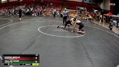 105 lbs Round 1 (6 Team) - Maclain Chase, Lake WC vs Cooper Breslin, Dayton Bandits